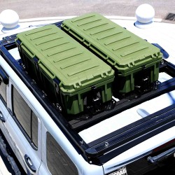 Pancerna Skrzynia Wyprawowa 110L Heavy Duty – Zielony Box Dachowy 4x4 z LLDPE