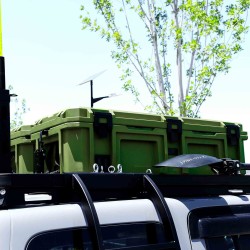 Pancerna Skrzynia Wyprawowa 110L Heavy Duty – Zielony Box Dachowy 4x4 z LLDPE