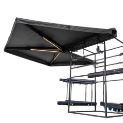 Markiza Samochodowa 270° Lewa (2m) – Wzmocniona Obudowa + Oświetlenie LED | Off-Road 4x4