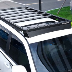 Wyprawowy Bagażnik Dachowy – Platforma Toyota Land Cruiser 150 (Aluminium) + Relingi i Wind Stoper